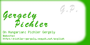 gergely pichler business card